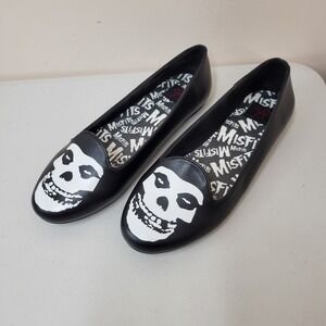 Misfits Fiend Skull Lydia Flat STRANGE CVLT Shoes US 8.5